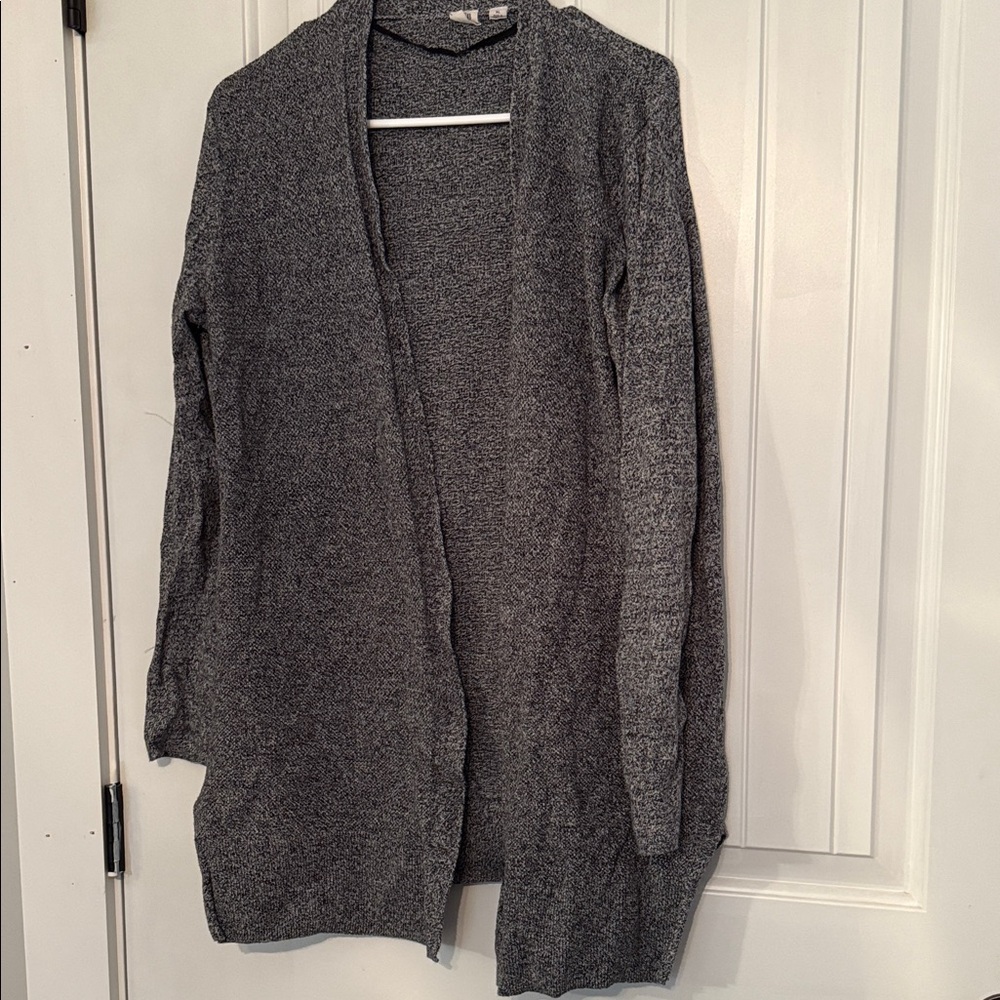 GAP Charcoal Open-Front Cardigan